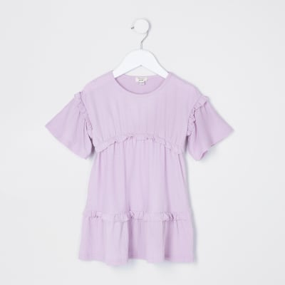 light purple t shirt dress