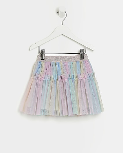 Mini girls rainbow tutu skirt