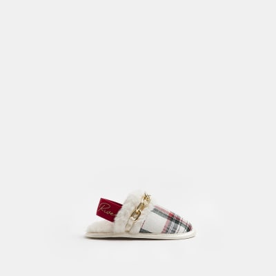 Gucci on sale tartan slippers