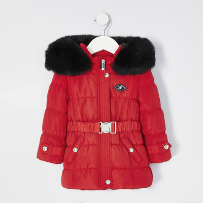 river island mini girls coats