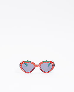 Mini Girls Red Strawberry Sunglasses
