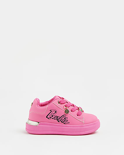 Mini girls RI x Barbie pink trainers