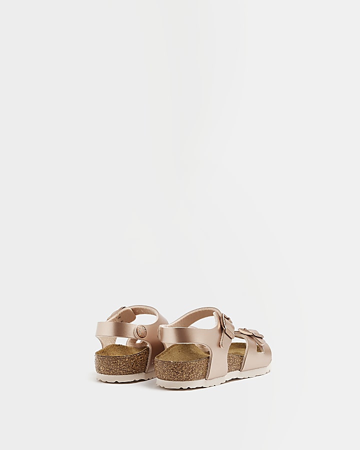 Mini girls Rose Gold Birkenstock sandals