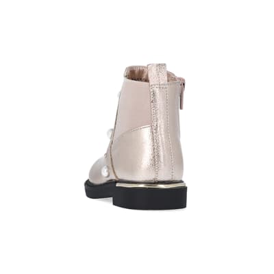 Girls rose gold boots sale