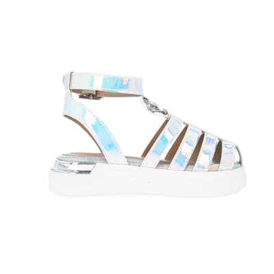 Girls holographic sale sandals