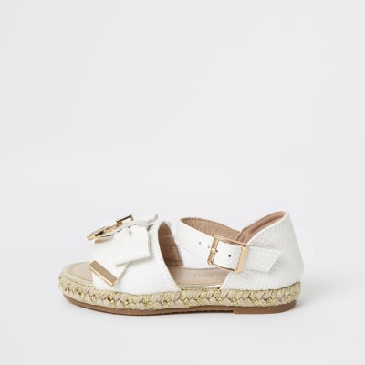 river island white sandals