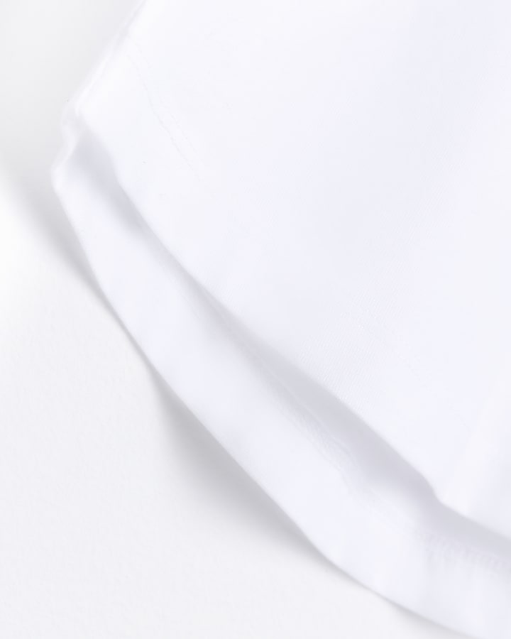 Mini Girls White Foil Graphic T-shirt