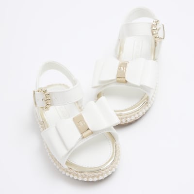 River island deals eyelet sandals