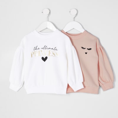 girls white sweatshirt