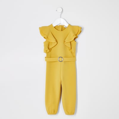 river island yellow jumpsuit