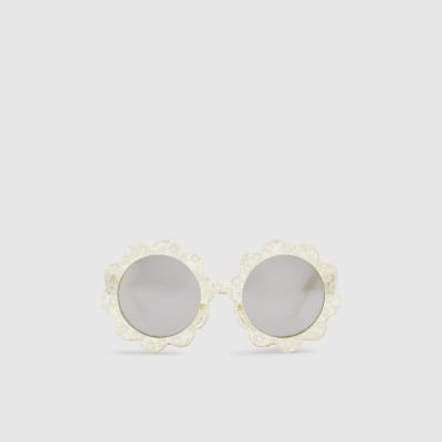 Mini Girls Yellow Flower Sunglasses