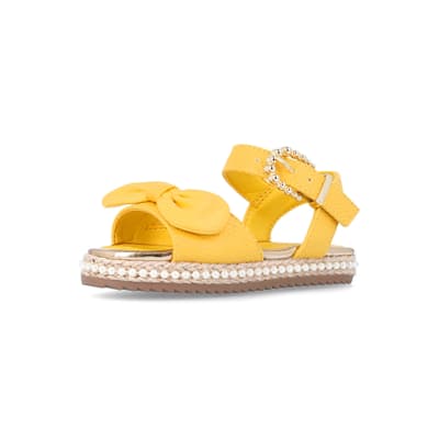 Girls yellow sale sandals