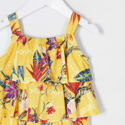 girls yellow playsuit