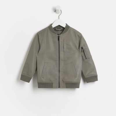 Mini Khaki Bomber Jacket