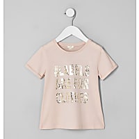 Mini kids pink Ditch the Label T-shirt