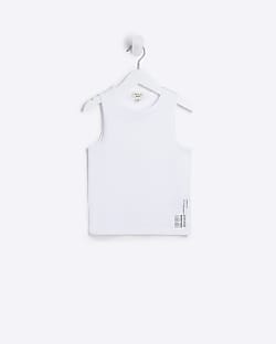 Mini White Vest Top