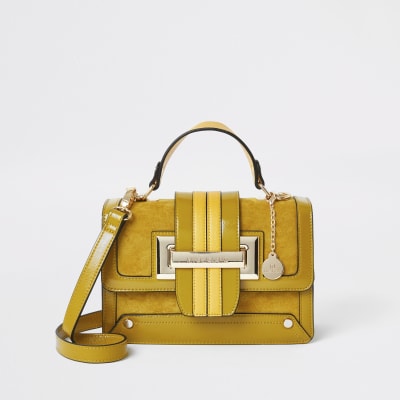 river island yellow bag