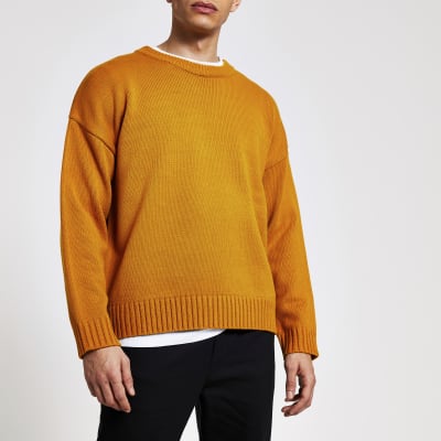 oversized knitted jumper