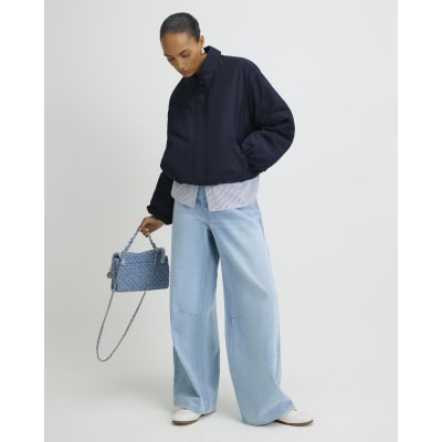 Naby Bubble Hem Bomber Jacket