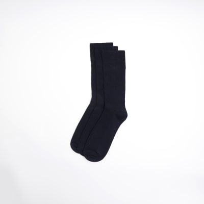 Navy ankle socks multipack River Island