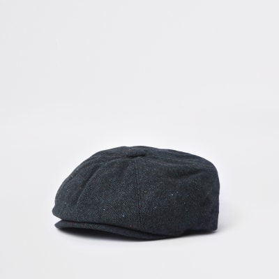 Navy baker boy hat
