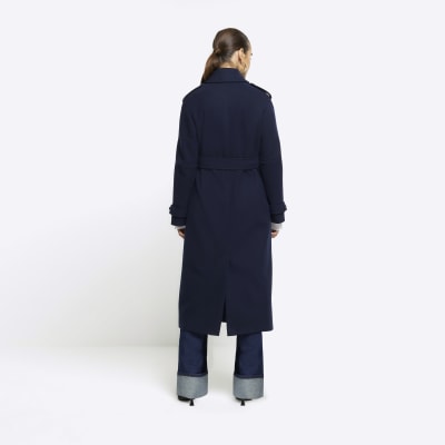 Navy trench sales coat