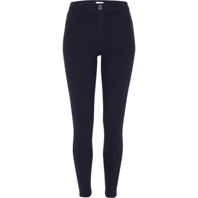 river island navy jeans