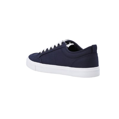 River island navy on sale trainers