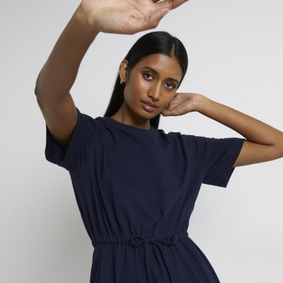 midi drawstring dress