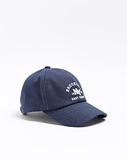 Navy embroidered Brooklyn cap