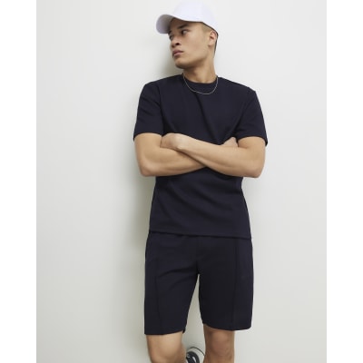 Navy Essential Slim Fit Lightweight T-Shirt