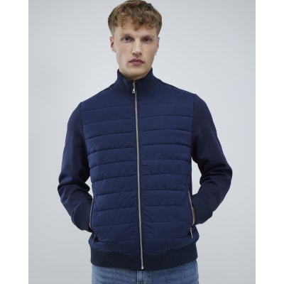 Navy Funnel Hybrid Jacket
