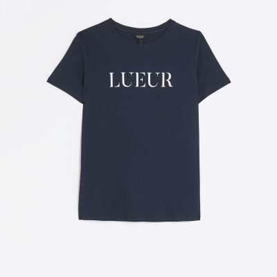 Navy graphic t-shirt