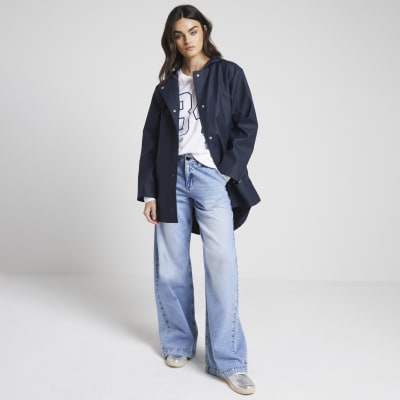 River island rain mac online