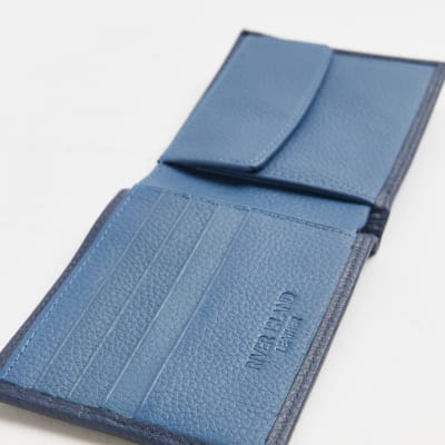 Navy leather wallet