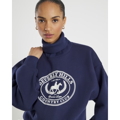 Navy Long Sleeve Beverly Hills Sweatshirt