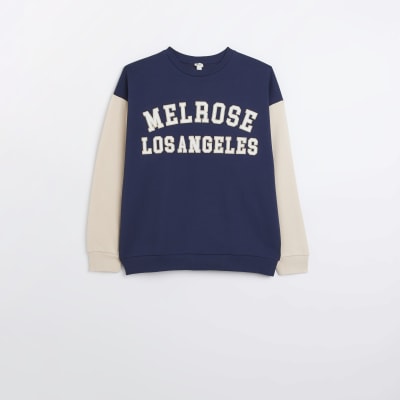 Navy Los Angeles printed sweatshirt