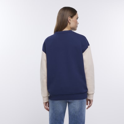 Navy Los Angeles printed sweatshirt