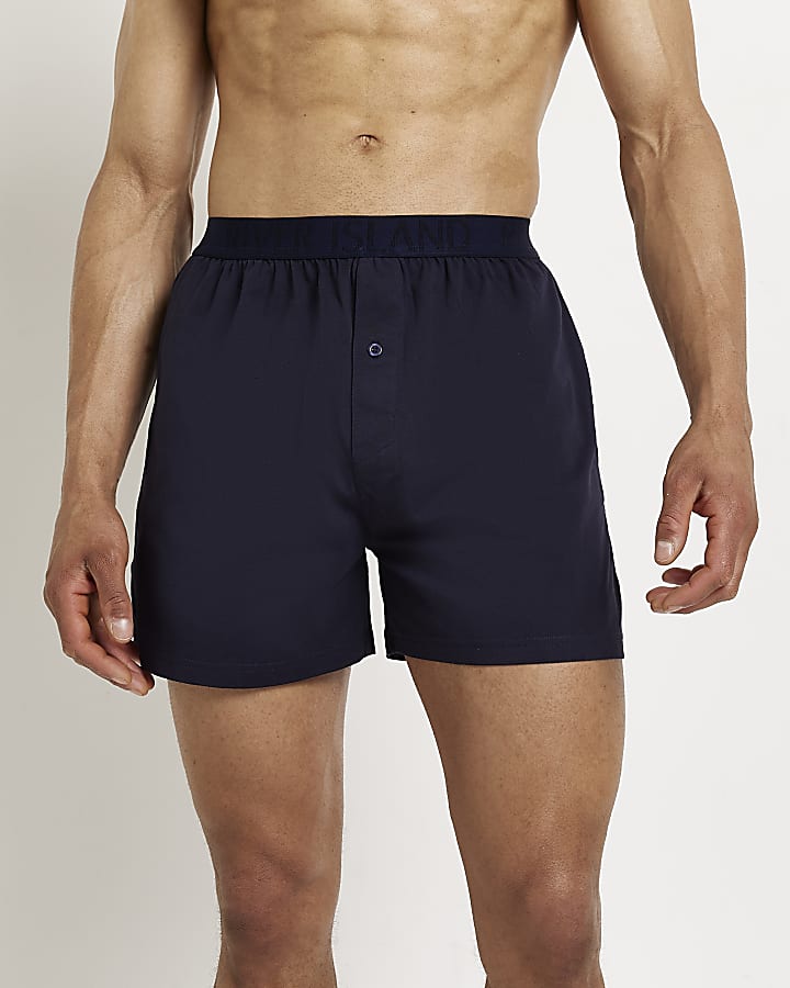 Navy multipack of 3 boxers