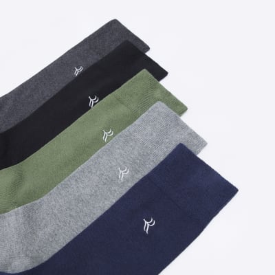 Navy multipack of 5 RI socks