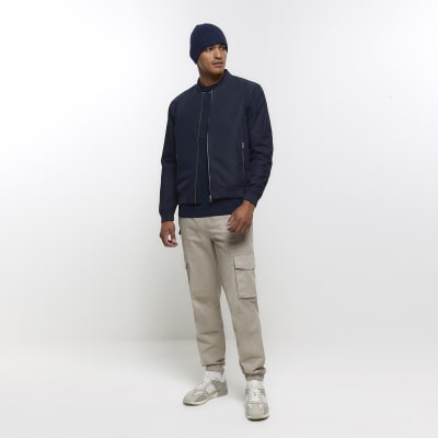 Navy multipack of 5 slim fit tshirts River Island