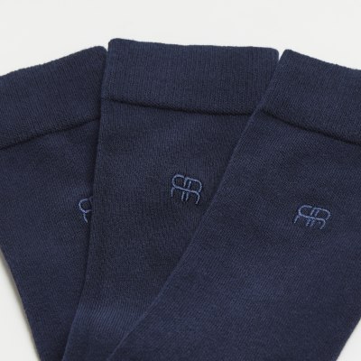 Navy multipack RI socks River Island