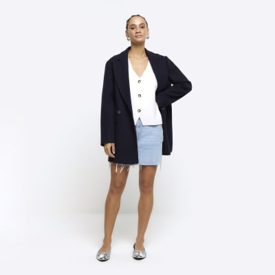 Oversized navy outlet blazer