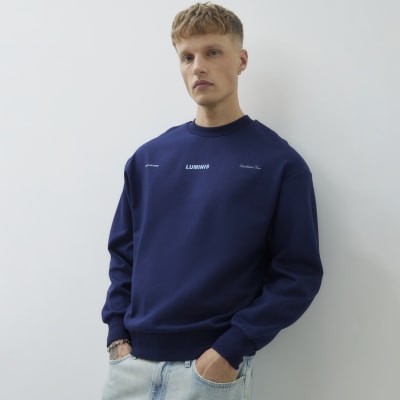 Navy Oversized Fit Luminis Sweatshirt