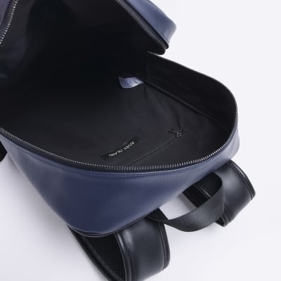 Navy pebbled rucksack