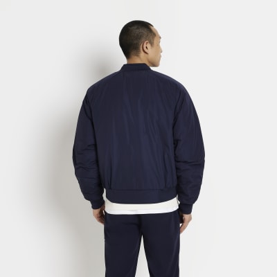 Navy regular fit MA1 bomber jacket