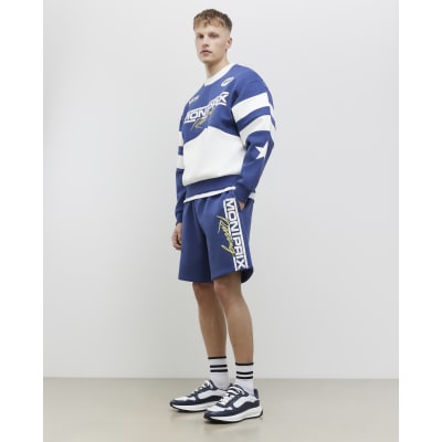 Navy Regular Fit Mont Prix Shorts