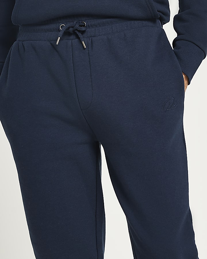 Navy RI muscle fit joggers