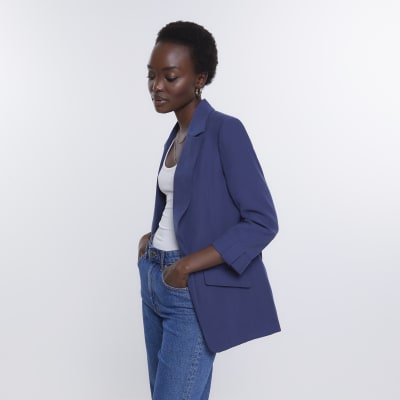 Navy blazer deals river island