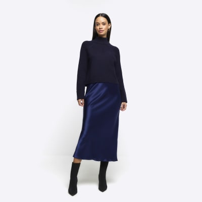 Navy skirt 2025 river island